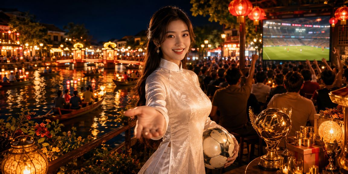 Người hâm mộ tại Hội An theo dõi bóng đá và kiểm tra giao dịch tài khoản e85
