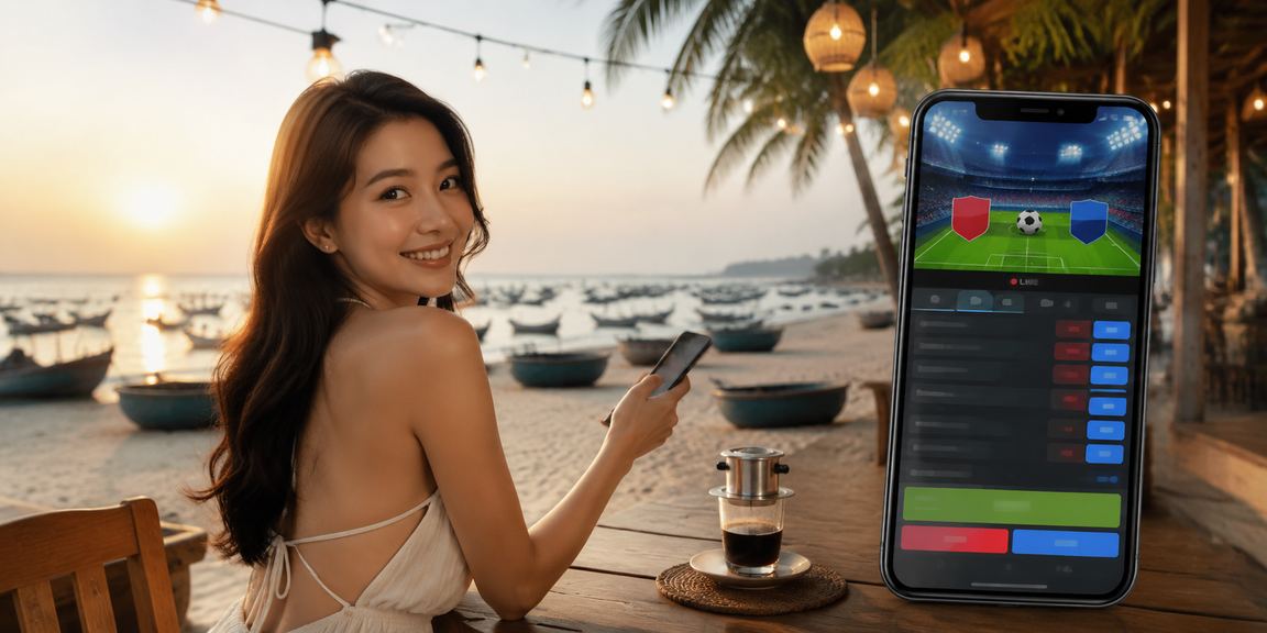 Người chơi tại Mũi Né sử dụng ứng dụng di động để nạp tiền và tham gia casino online